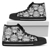 Lotus Mandala Print Pattern Women High Top Shoes