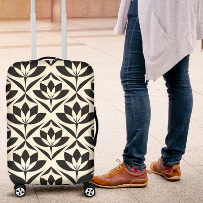 Lotus Pattern Print Luggage Cover Protector