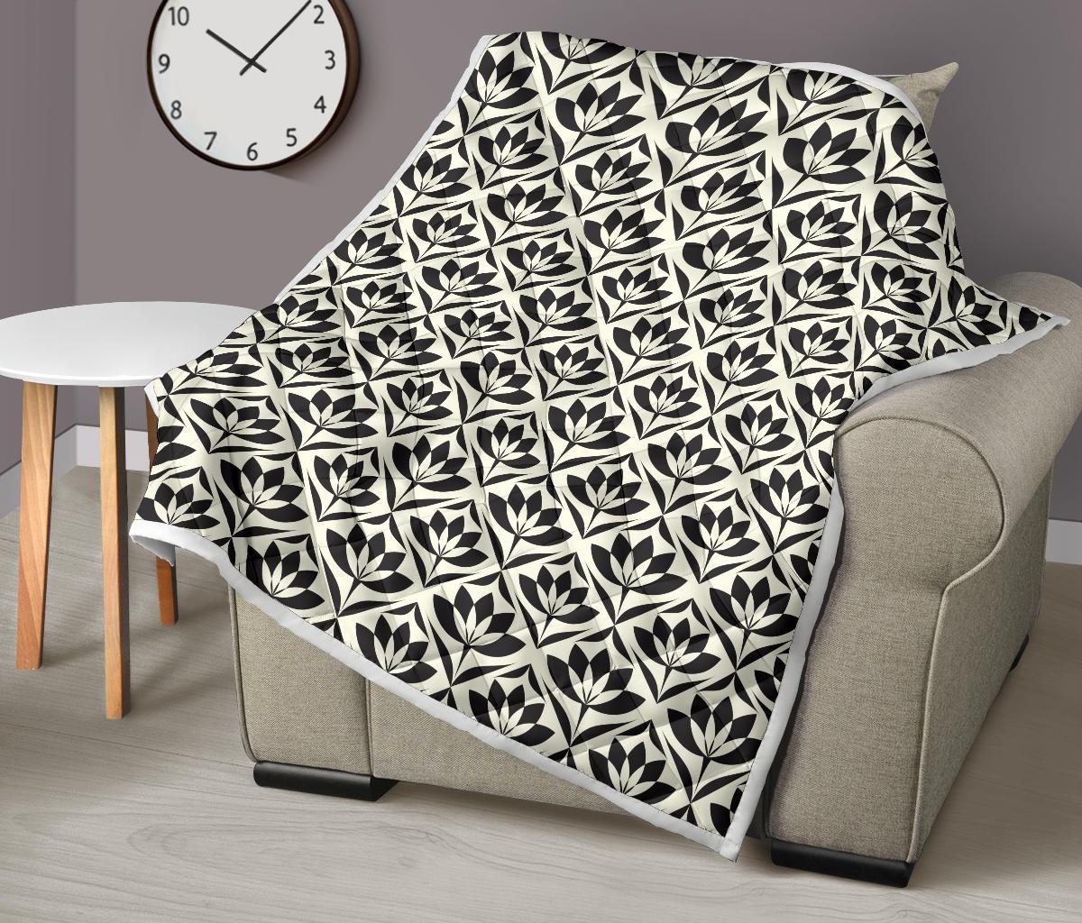 Lotus Pattern Print Premium Quilt-JTAMIGO.COM