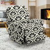 Lotus Pattern Print Recliner Slipcover-JTAMIGO.COM