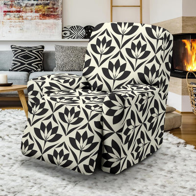 Lotus Pattern Print Recliner Slipcover-JTAMIGO.COM