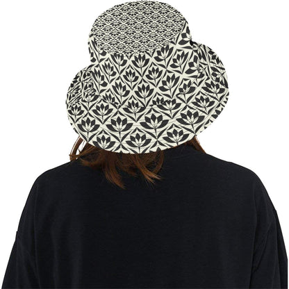 Lotus Pattern Print Unisex Bucket Hat