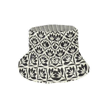 Lotus Pattern Print Unisex Bucket Hat