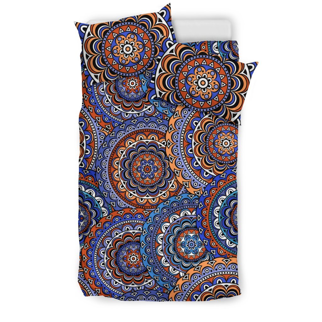 Mandala Boho Chic Design Print Duvet Cover Bedding Set