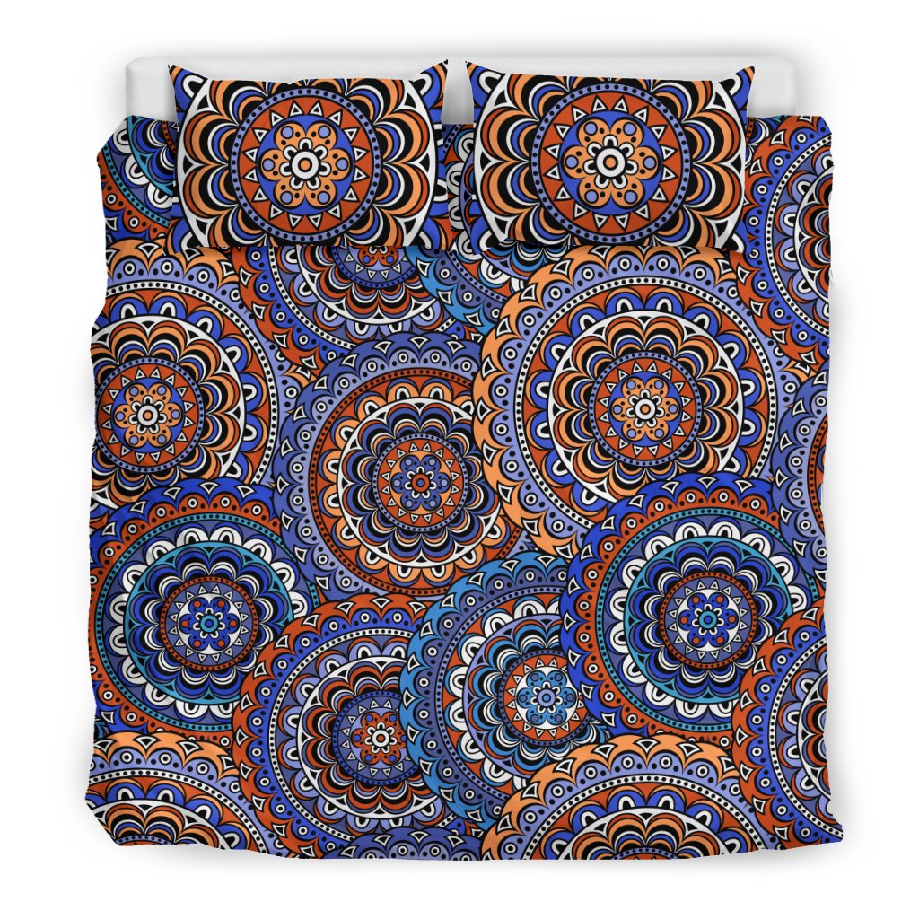 Mandala Boho Chic Design Print Duvet Cover Bedding Set