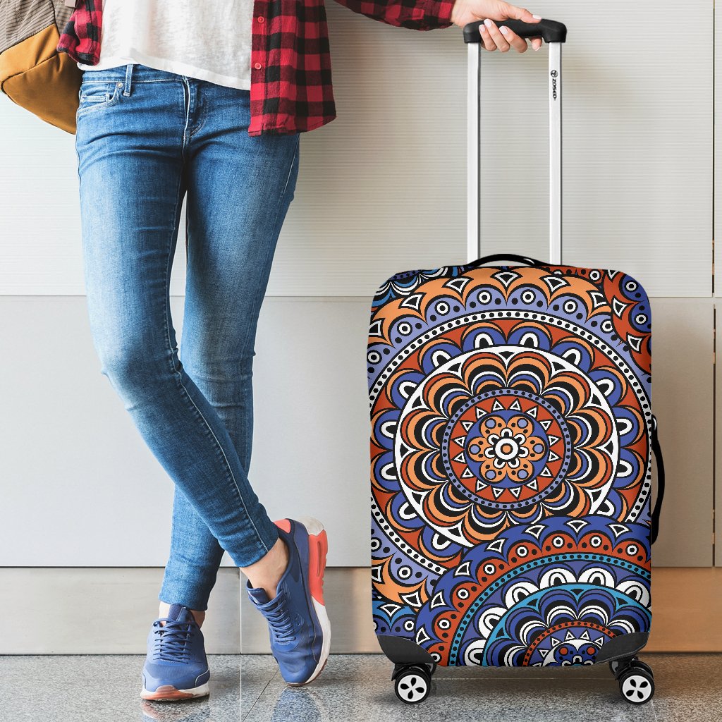 Mandala Boho Chic Design Print Luggage Cover Protector