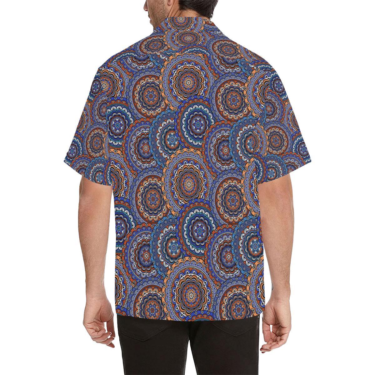 Mandala Boho Chic Design Print Men Aloha Hawaiian Shirt