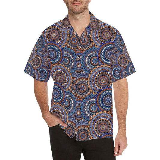Mandala Boho Chic Design Print Men Aloha Hawaiian Shirt