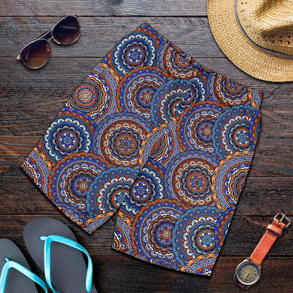 Mandala Boho Chic Design Print Mens Shorts-JTAMIGO.COM