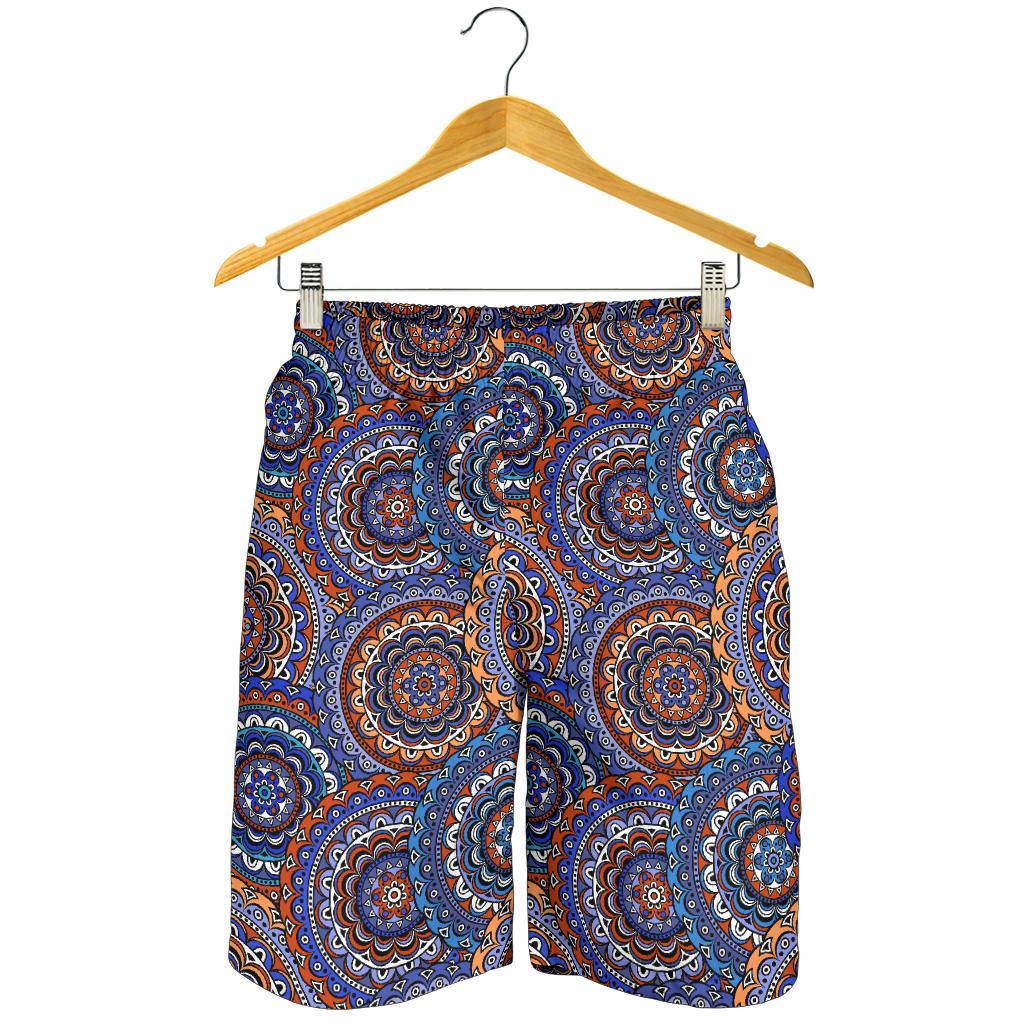 Mandala Boho Chic Design Print Mens Shorts-JTAMIGO.COM