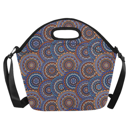 Mandala Boho Chic Design Print Neoprene Lunch Bag (Model 1669)(Large)-JTAMIGO.COM