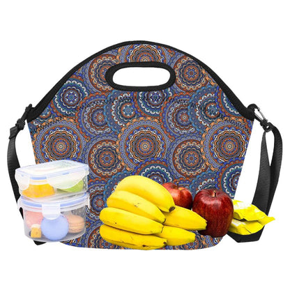 Mandala Boho Chic Design Print Neoprene Lunch Bag (Model 1669)(Large)-JTAMIGO.COM