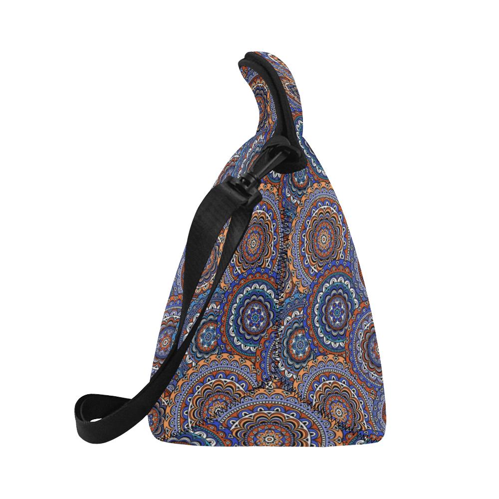 Mandala Boho Chic Design Print Neoprene Lunch Bag (Model 1669)(Large)-JTAMIGO.COM