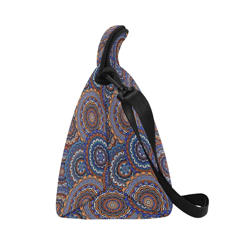 Mandala Boho Chic Design Print Neoprene Lunch Bag (Model 1669)(Large)-JTAMIGO.COM