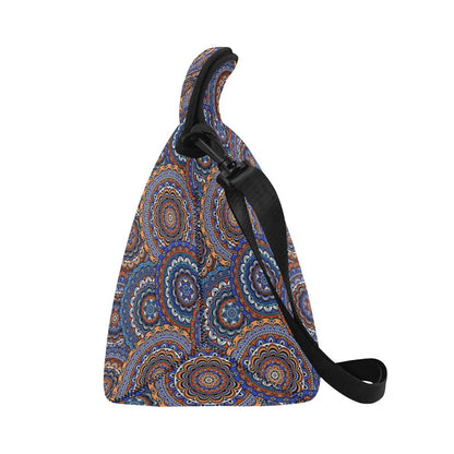 Mandala Boho Chic Design Print Neoprene Lunch Bag (Model 1669)(Large)-JTAMIGO.COM