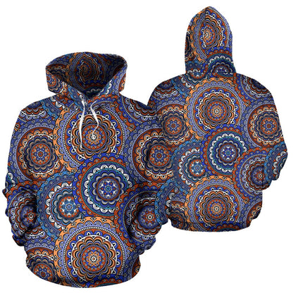 Mandala Boho Chic Design Print Pullover Hoodie