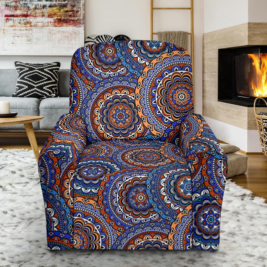 Mandala Boho Chic Design Print Single Sofa Slipcover -JTAMIGO.COM