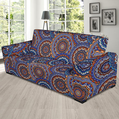 Mandala Boho Chic Design Print Sofa Slipcover-JTAMIGO.COM