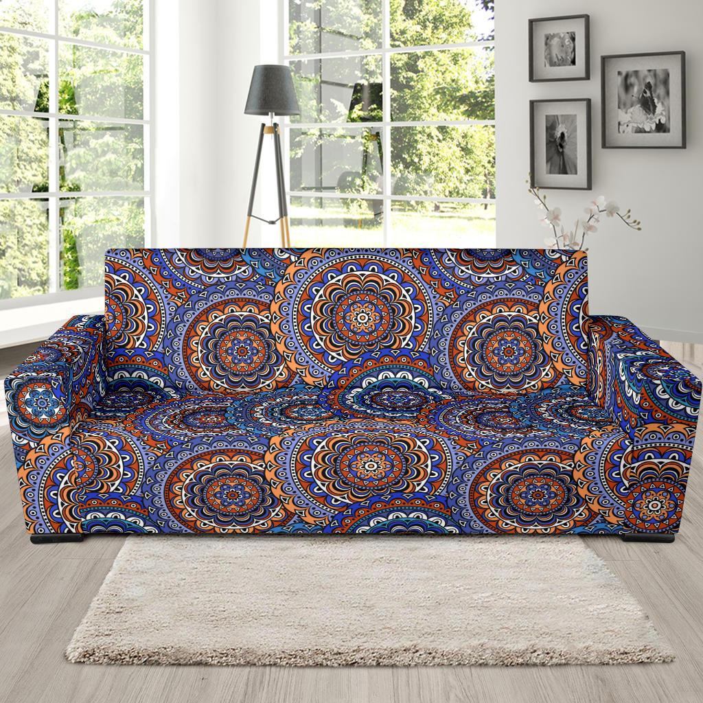 Mandala Boho Chic Design Print Sofa Slipcover-JTAMIGO.COM