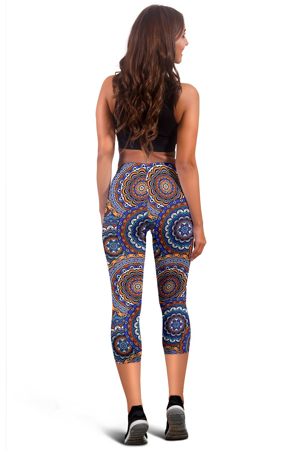 Mandala Boho Chic Design Print Women Capris