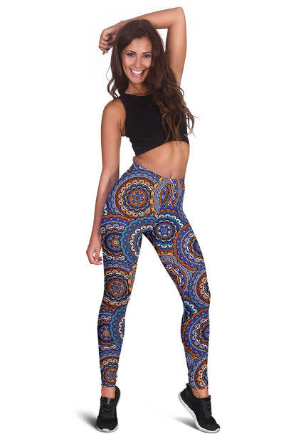 Mandala Boho Chic Design Print Women Leggings