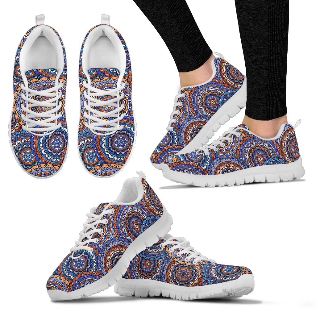 Mandala Boho Chic Design Print Women Sneakers Shoes