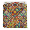 Mandala Flower Themed Design Print Duvet Cover Bedding Set