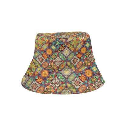 Mandala Flower Themed Design Print Unisex Bucket Hat