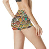 Mandala Mosaic Themed Design Print High Waisted Spandex Shorts-JTAMIGO.COM