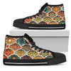 Mandala Mosaic Themed Design Print Women High Top Shoes