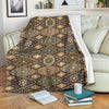 Mandala Motif Themed Design Print Fleece Blanket
