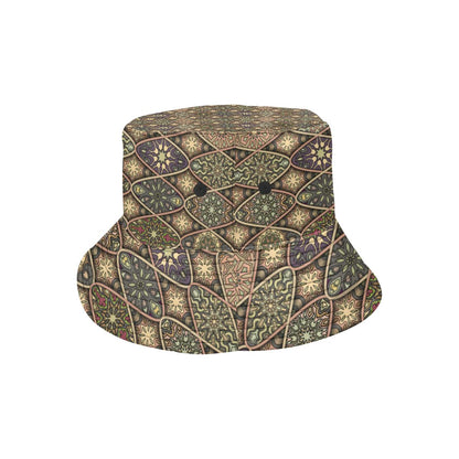 Mandala Motif Themed Design Print Unisex Bucket Hat