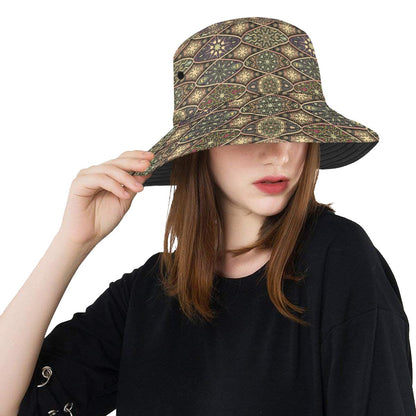 Mandala Motif Themed Design Print Unisex Bucket Hat