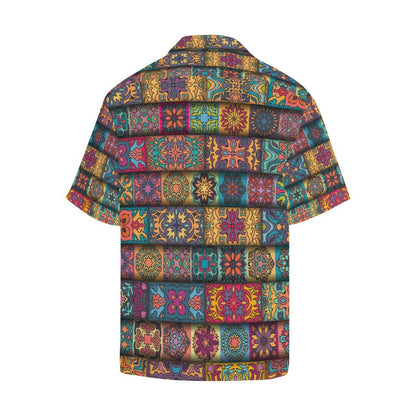 Mandala Style Design Print Men Aloha Hawaiian Shirt
