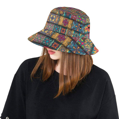 Mandala Style Design Print Unisex Bucket Hat