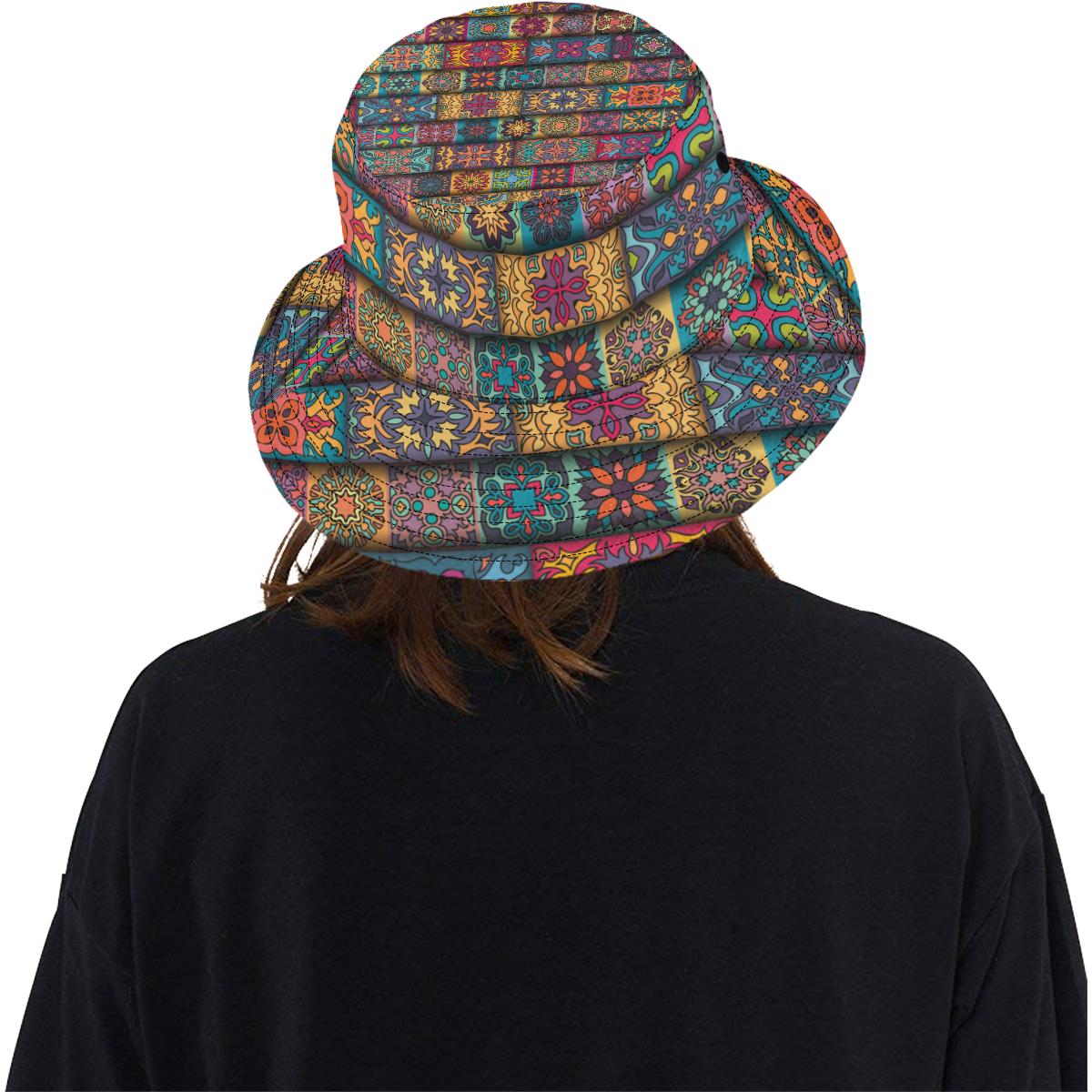 Mandala Style Design Print Unisex Bucket Hat