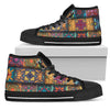 Mandala Style Design Print Women High Top Shoes