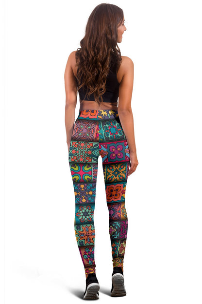 Mandala Style Design Print Women Leggings