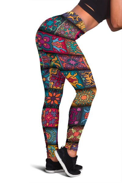 Mandala Style Design Print Women Leggings
