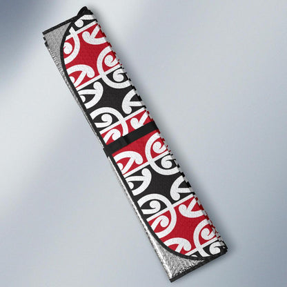 Maori Classic Themed Design Print Car Sun Shade For Windshield