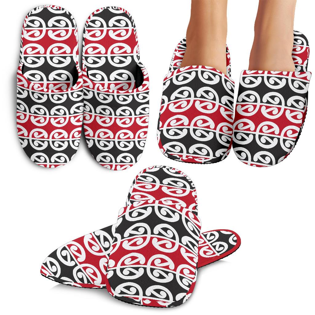Maori Classic Themed Design Print House Slippers