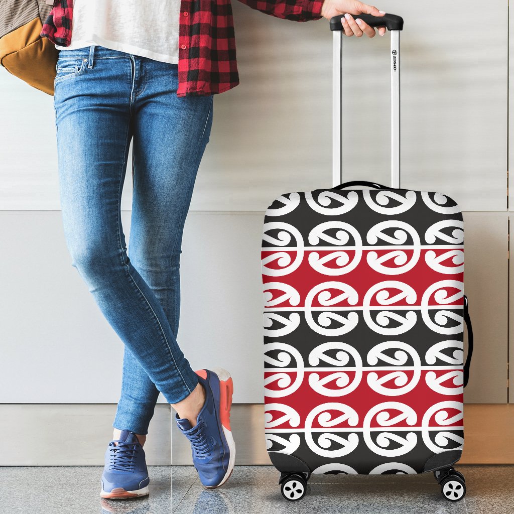 Maori Classic Themed Design Print Luggage Cover Protector