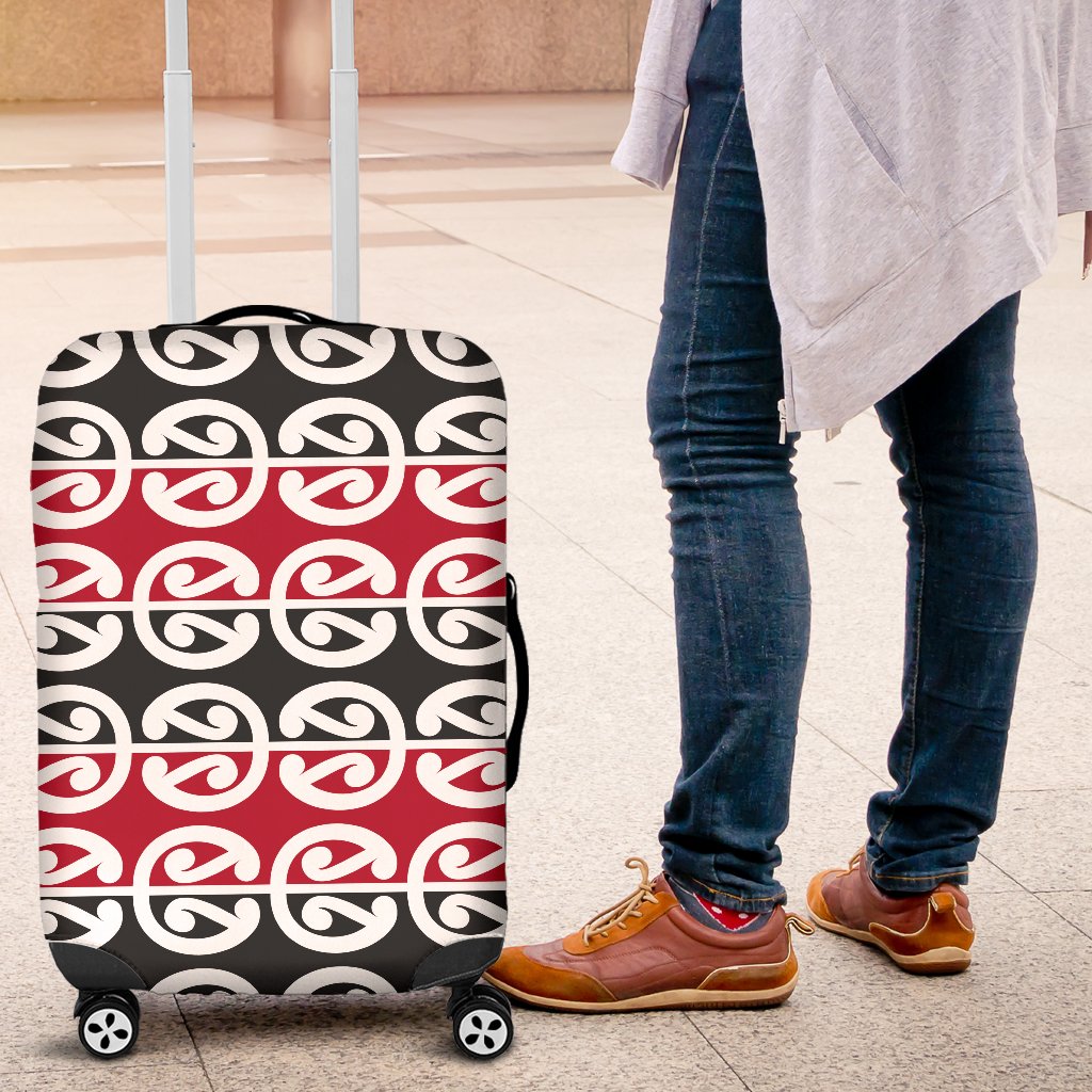 Maori Classic Themed Design Print Luggage Cover Protector