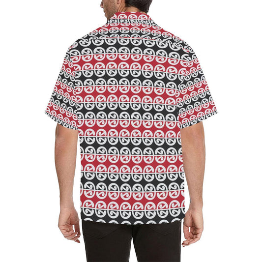 Maori Classic Themed Design Print Men Aloha Hawaiian Shirt