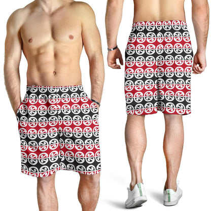 Maori Classic Themed Design Print Mens Shorts-JTAMIGO.COM