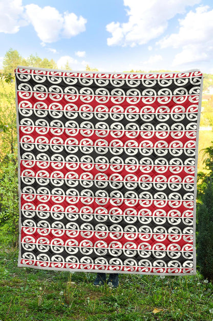 Maori Classic Themed Design Print Premium Quilt-JTAMIGO.COM