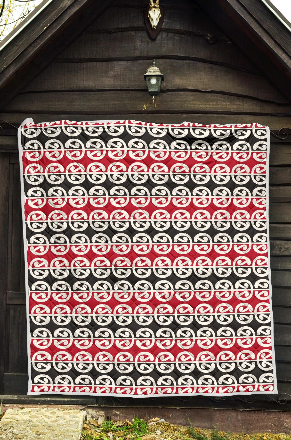 Maori Classic Themed Design Print Premium Quilt-JTAMIGO.COM