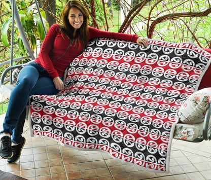 Maori Classic Themed Design Print Premium Quilt-JTAMIGO.COM