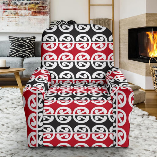 Maori Classic Themed Design Print Single Sofa Slipcover -JTAMIGO.COM