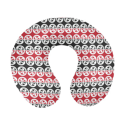 Maori Classic Themed Design Print U-Shaped Travel Neck Pillow-JTAMIGO.COM
